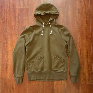 J. Crew Wallace & Barnes Heavyweight Hoodie, Green, Size M